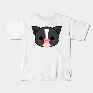 Cute Mong Cai Pot Bellied Pig Kids T-Shirt